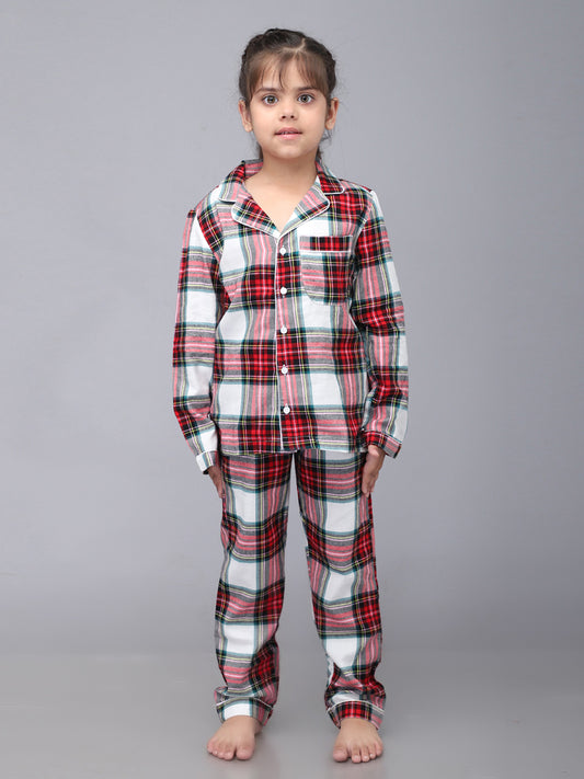 Classic Christmas Night Suits For Girls & Boys