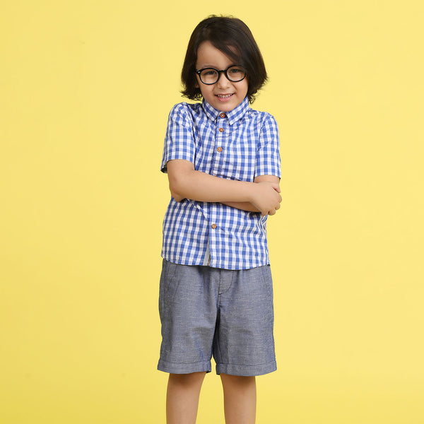 Blue Denim Shorts for Boys