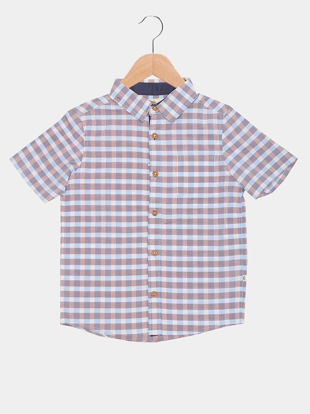 Blue & Brown Check Shirt