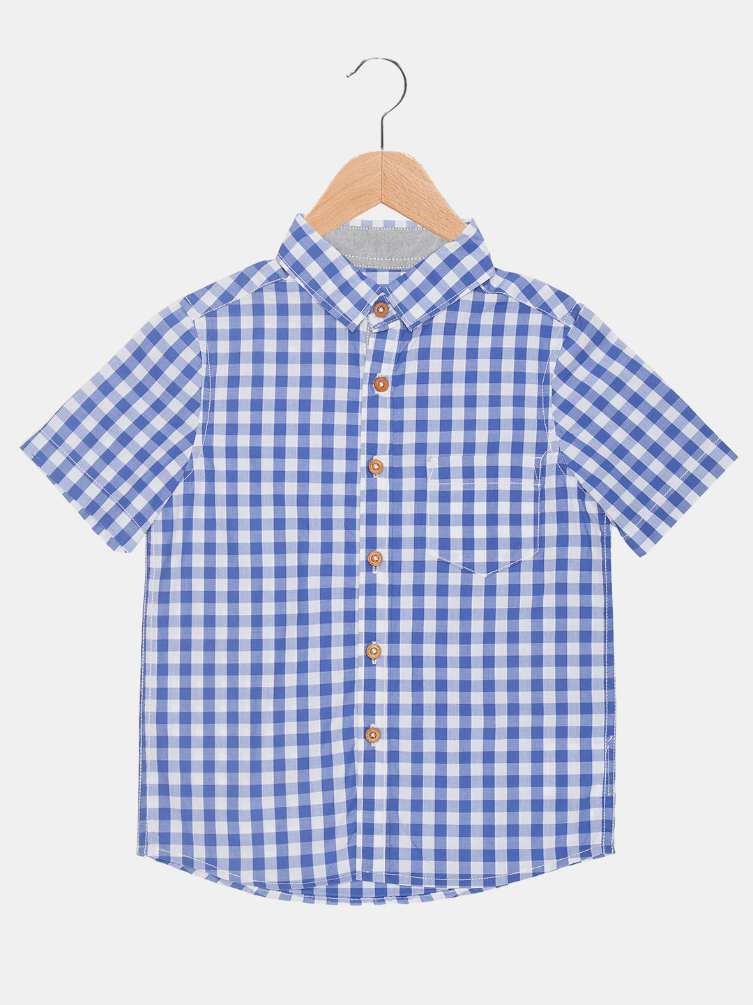 Blue & White Gingham Shirt