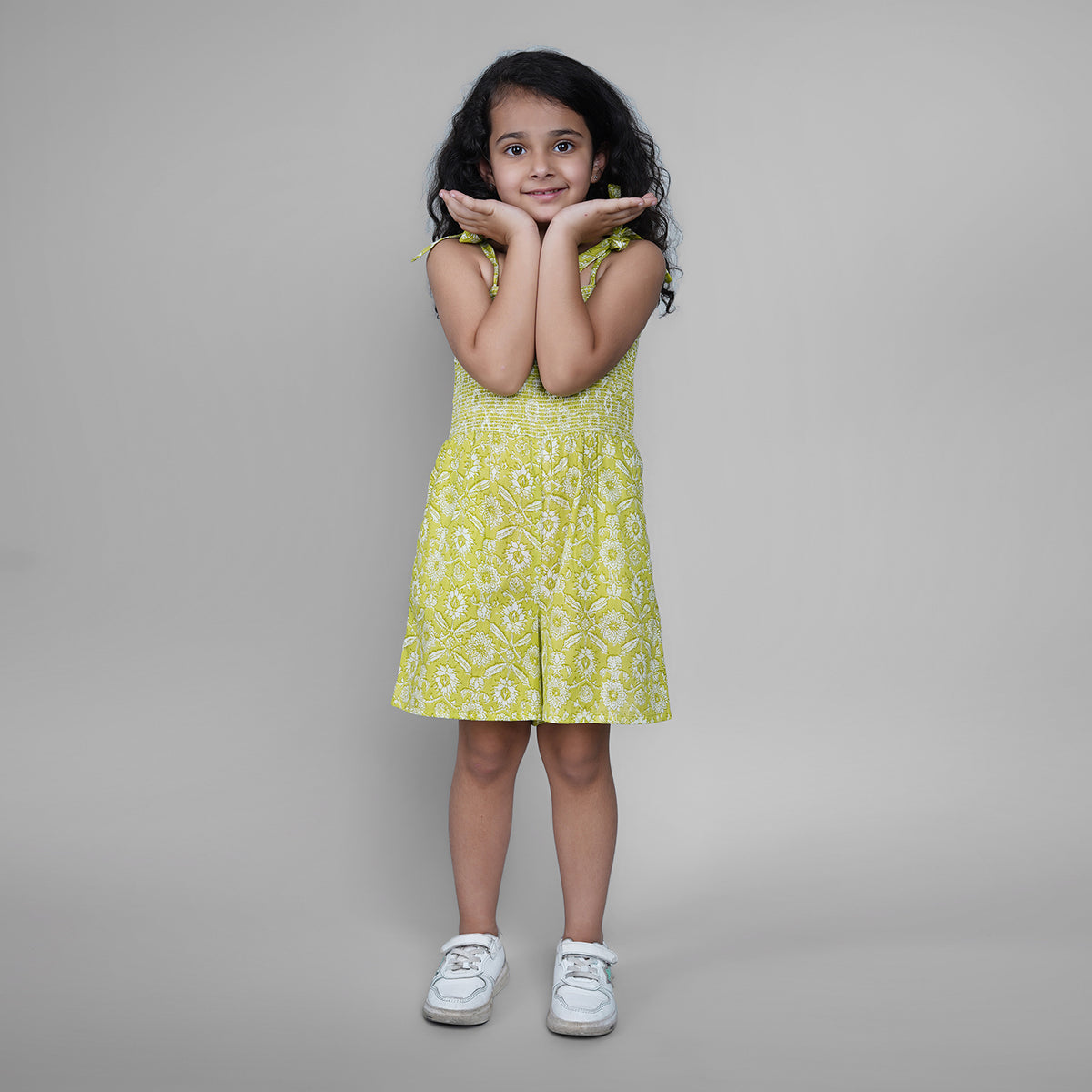 Jumpsuit for Girls in Lime Green