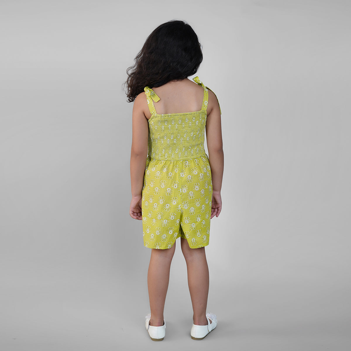 Jumpsuit for Girls in Lime Green
