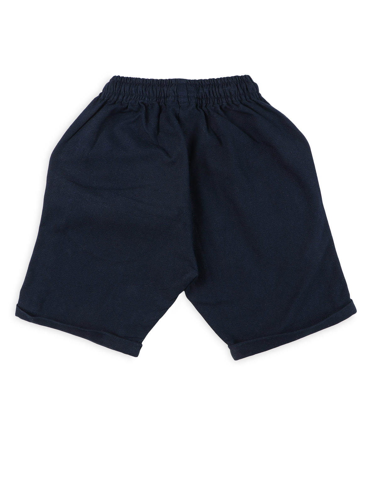Conjuntos de ropa de lino estilo mandarín para niños - Naranja y azul marino