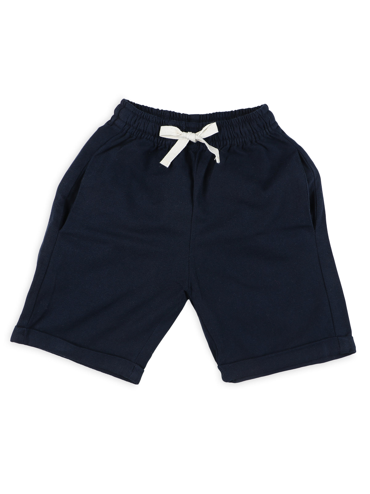 Spread Collar Linen Clothing Sets for Boys- Orange & Navy