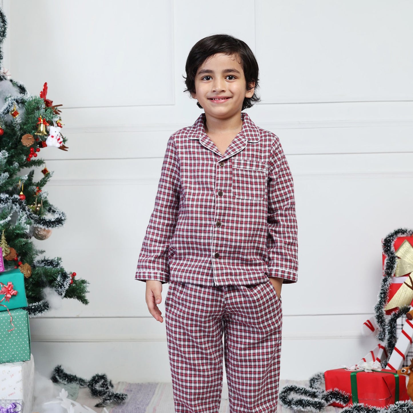 Red & White Gingham sets for Boys & Girls