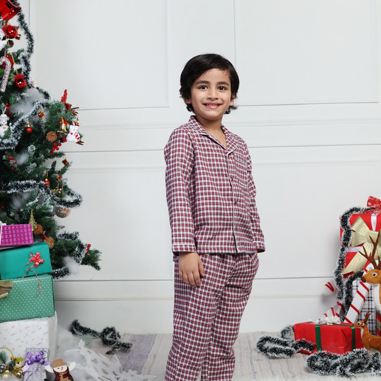 Red & White Gingham sets for Boys & Girls