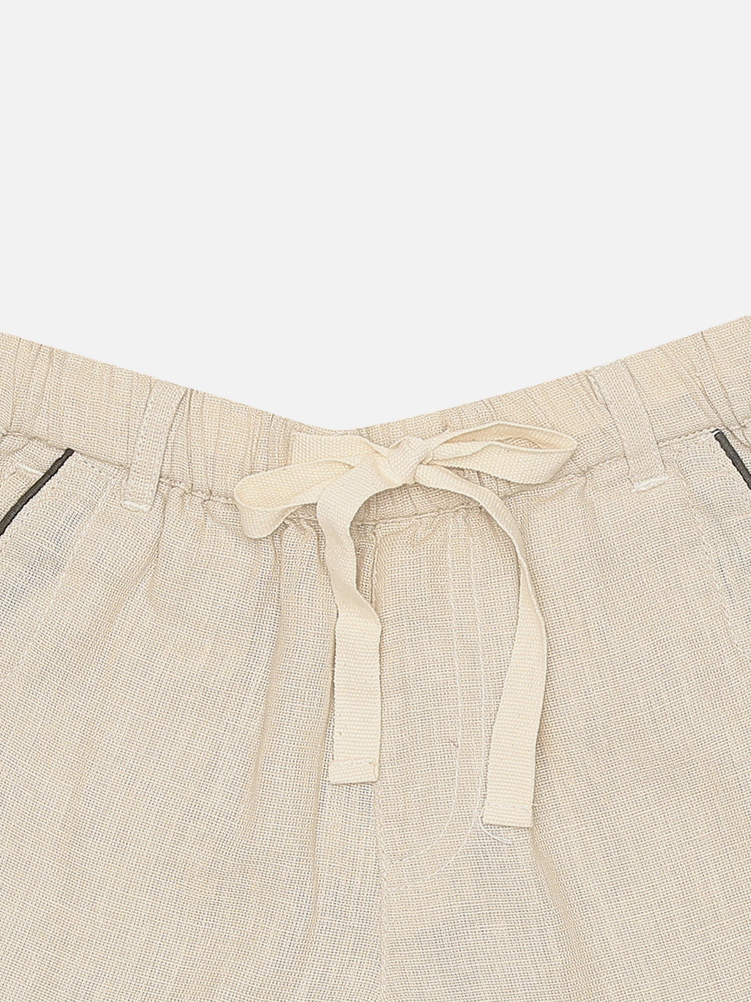 Linen Shorts-Beige