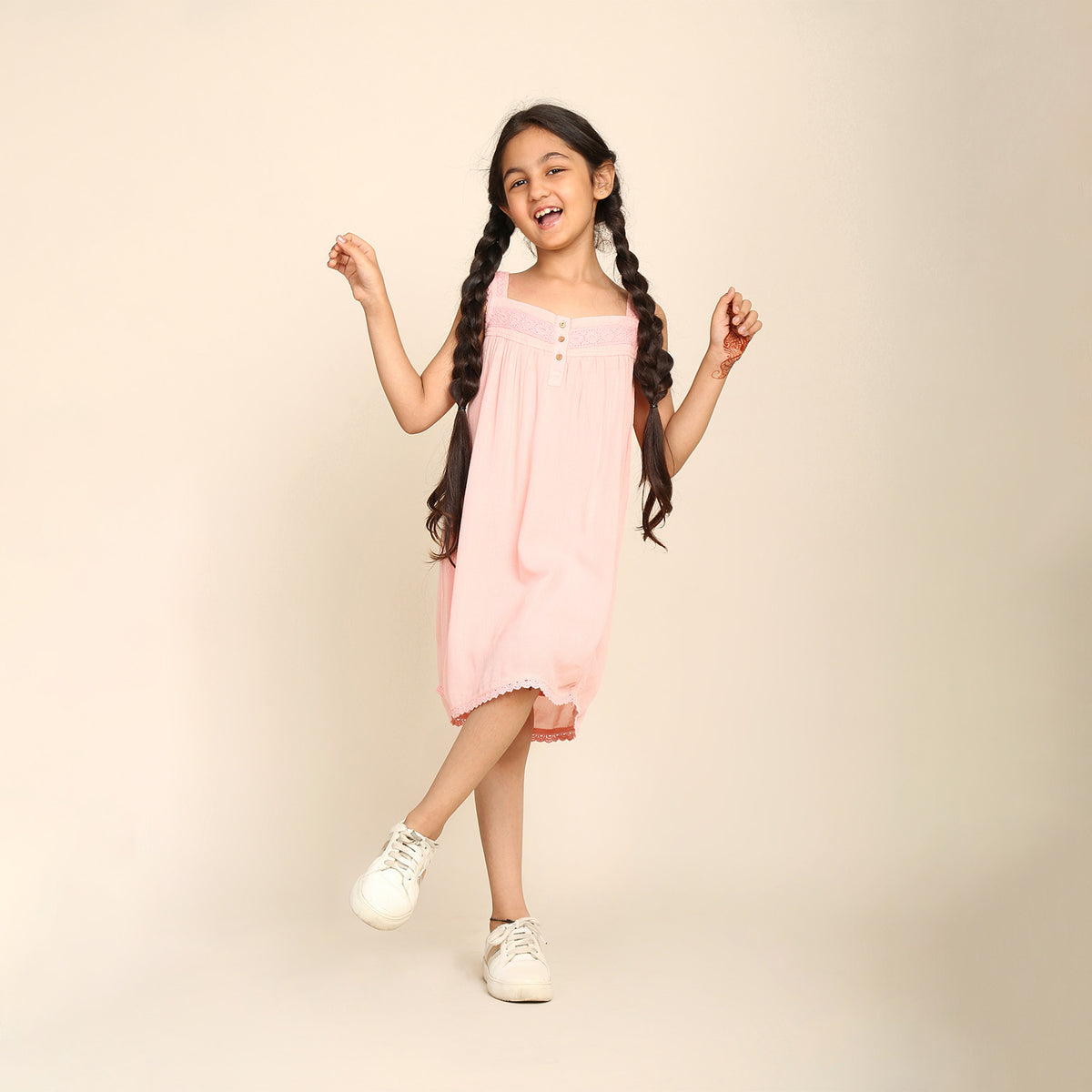 Camisón de color algodón de azúcar para niñas