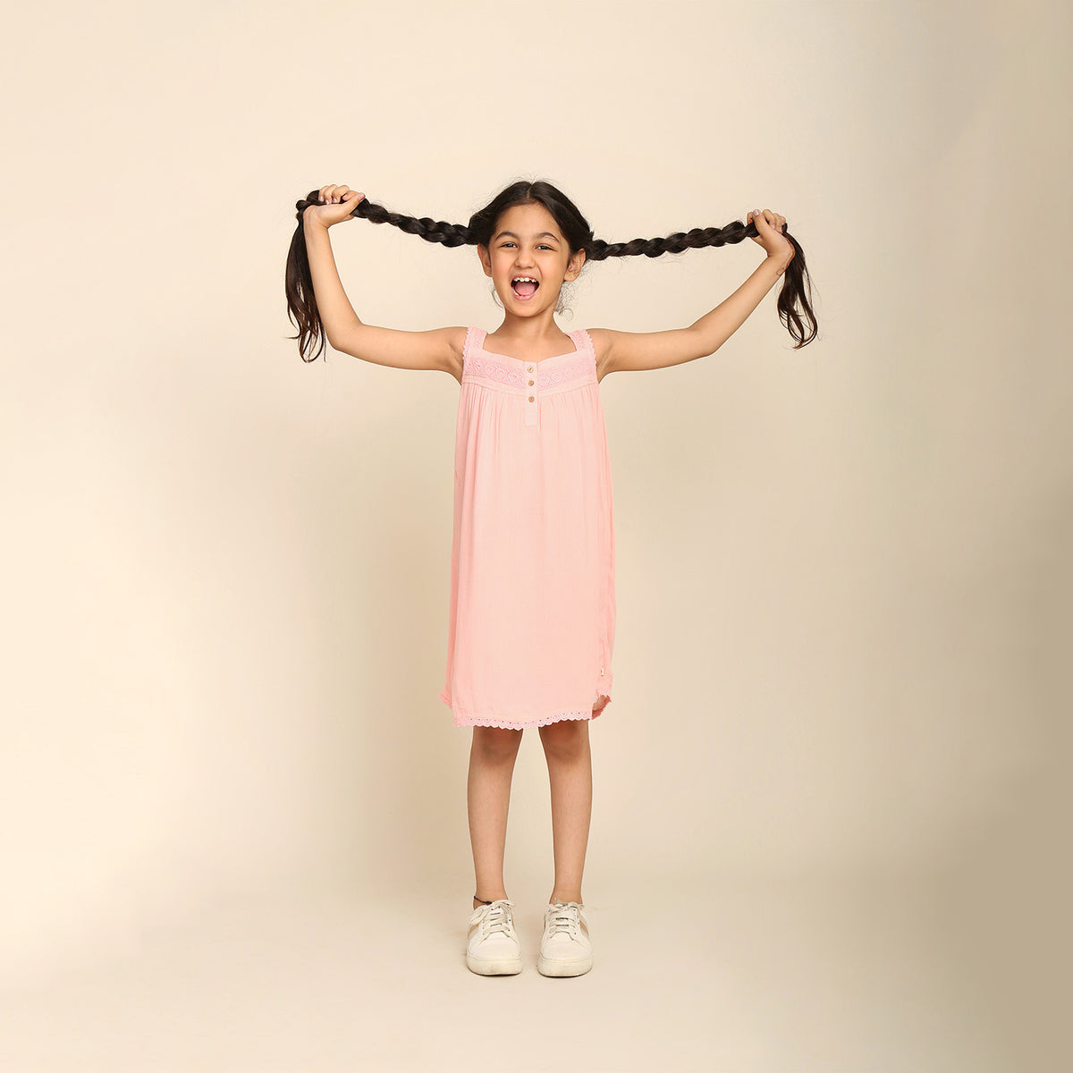 Camisón de color algodón de azúcar para niñas